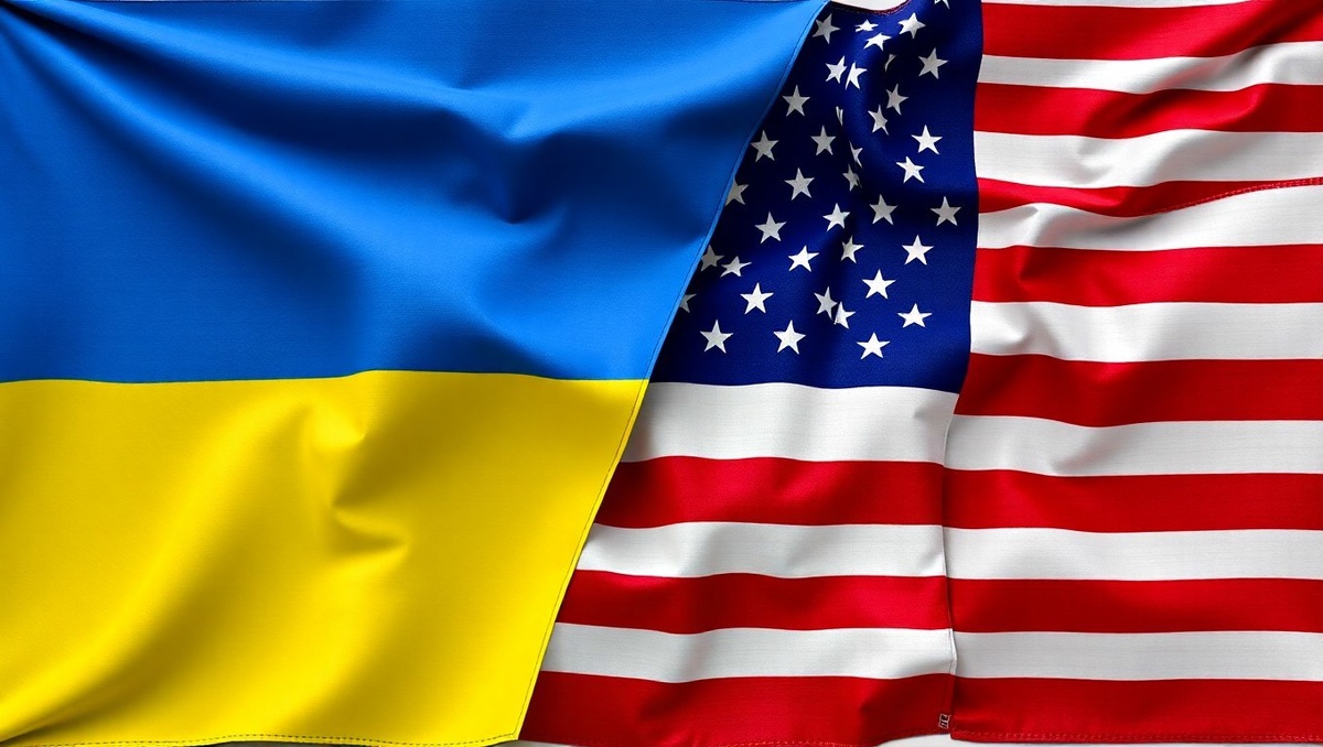     Флаги Украины и США / Сгенерировано с помощью ИИ