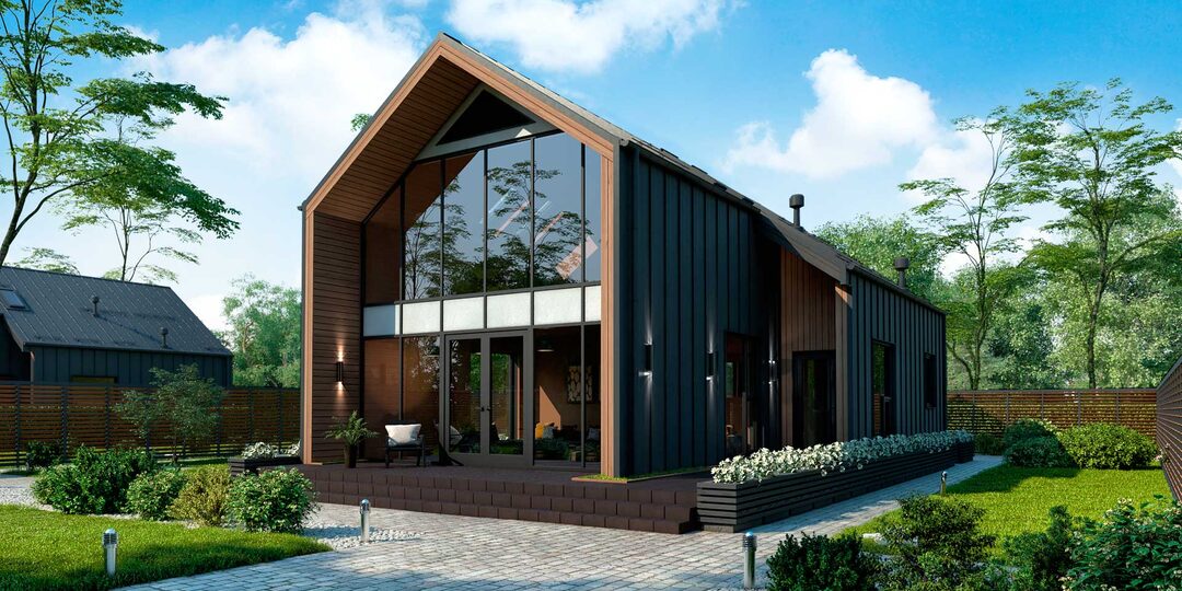 Представляем наш новый проект — Дом БП-156 в стиле Барнхаус