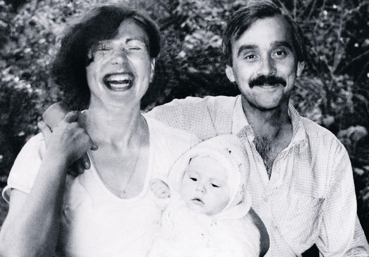 Татьяна Кравченко с дочкой и Дмитрием Гербачевским