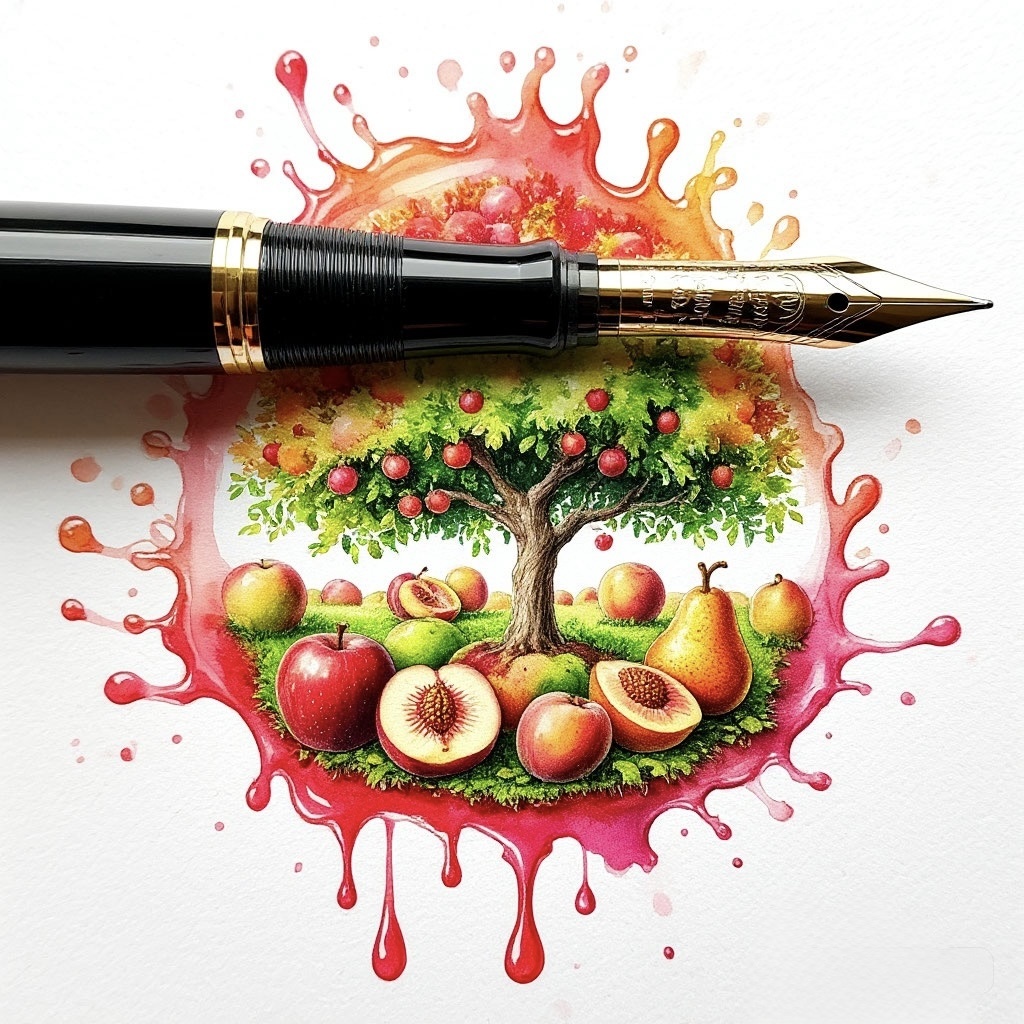 Иллюстрация автора: фруктовый сад