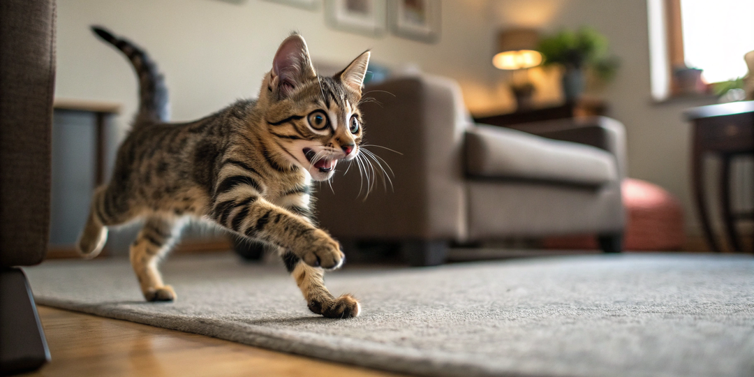Кошка внезапно носится по квартире? 5 причин, одна опасная