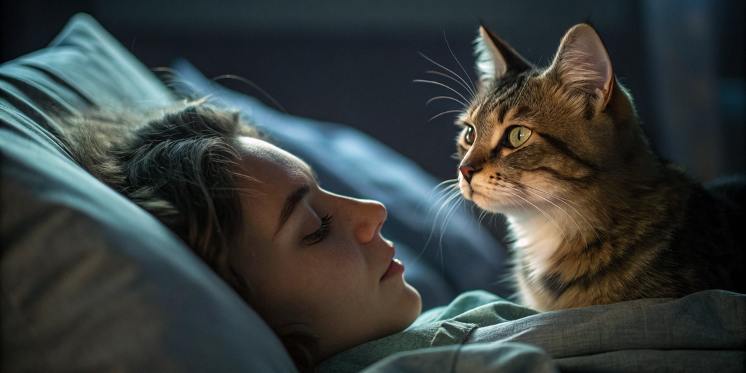 Почему кошка смотрит на вас ночью, пока вы спите? 5 причин