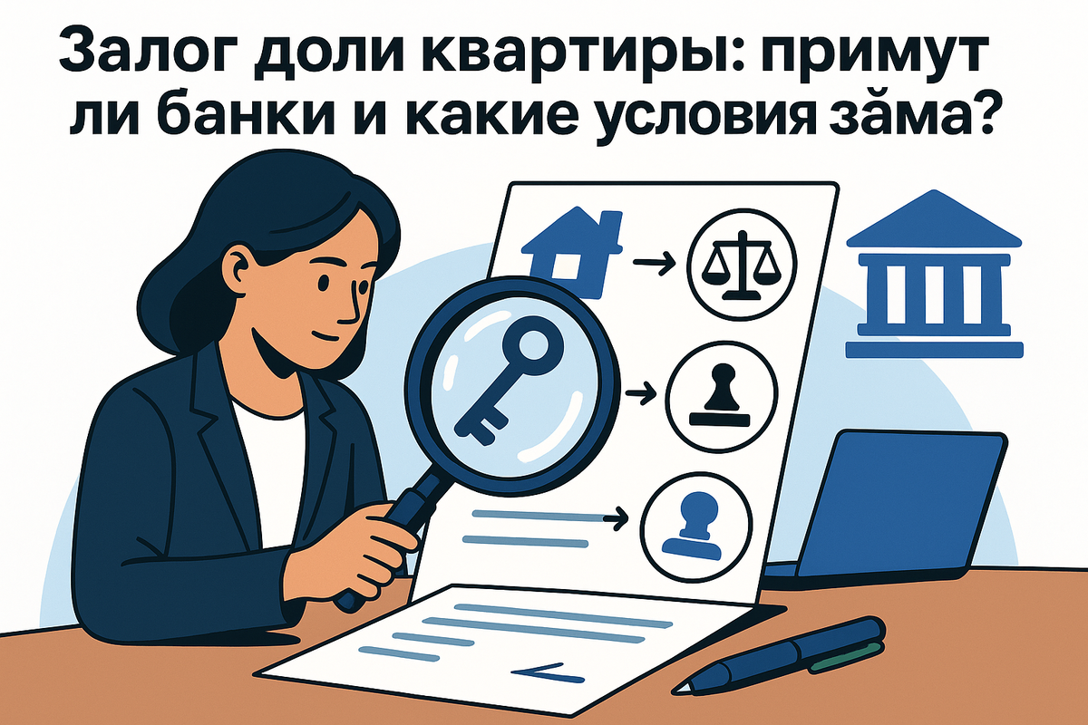    Обзор условий заемного кредита под залог доли квартиры Юлия Сергеевна Рослякова