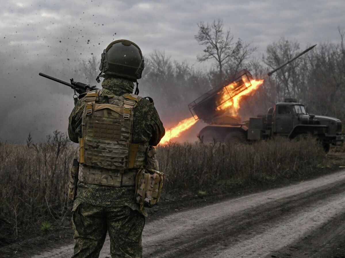    Боевая работа РСЗО "Град" группировки войск "Центр" на Красноармейском направлении СВО© РИА Новости / Станислав Красильников
