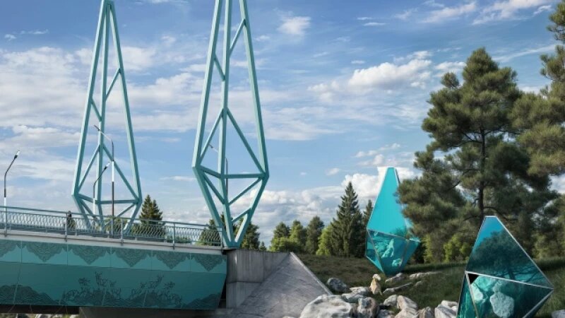     Новый мост между двумя Алтаями Архитектурное бюро Василия Рыбакова