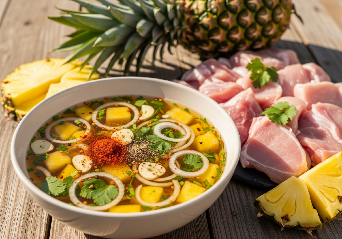 Ананасовый маринад для мяса