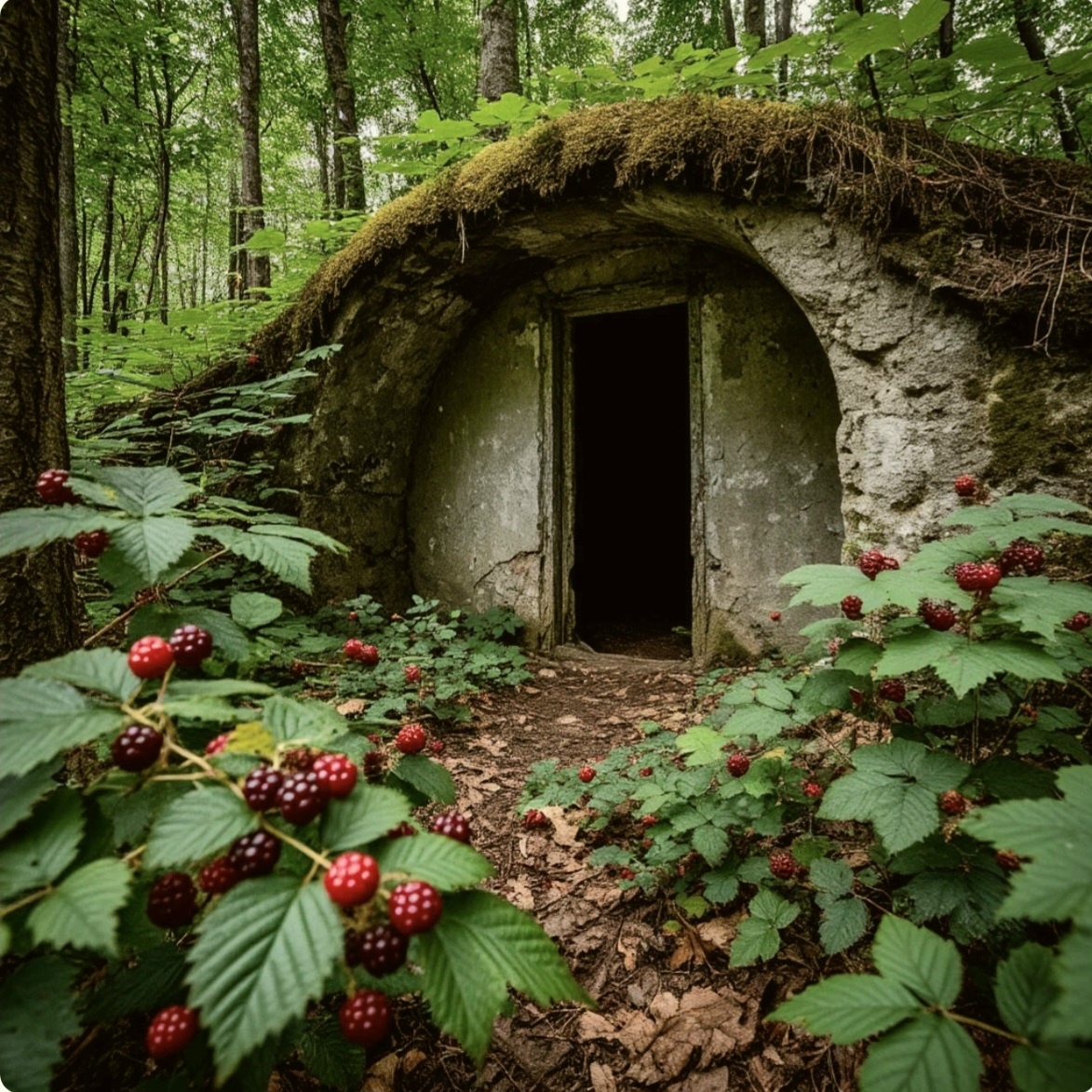 Старая хижина в лесу. Заброшенный домик, иллюстрация