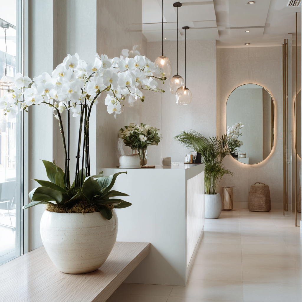 Зачем растения на ресепшн
