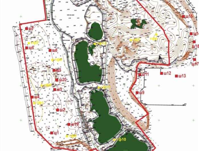    Схема расположения Мазутного озера
