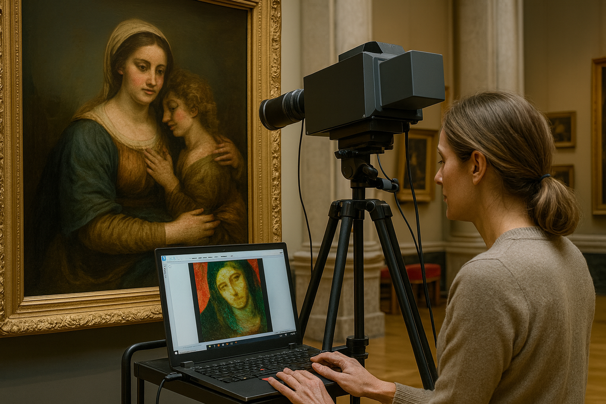 Применение гиперспектральных камер для реставрации и изучения картин и артефактов