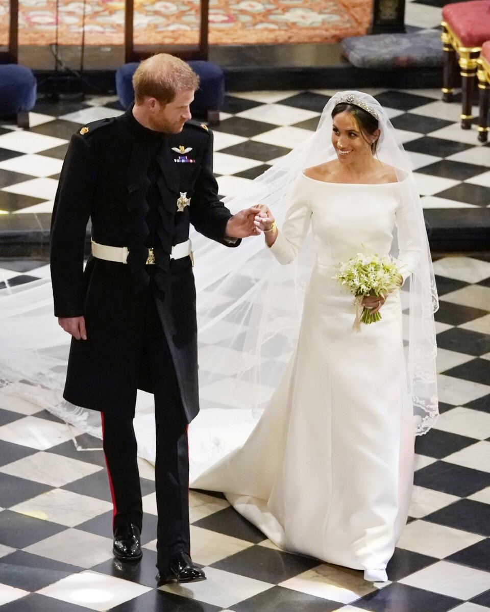 Принц Гарри и Меган Маркл на своей свадьбе