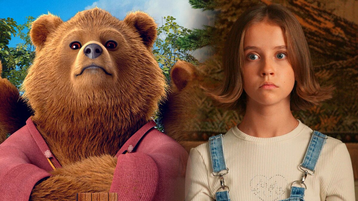    Постер и кадр из фильма "Маша и медведи" (2025)