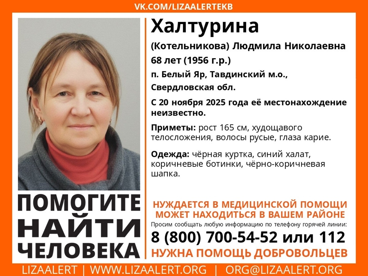 Фото: поисковый отряд «Лиза Алерт» Свердловской области  📷
