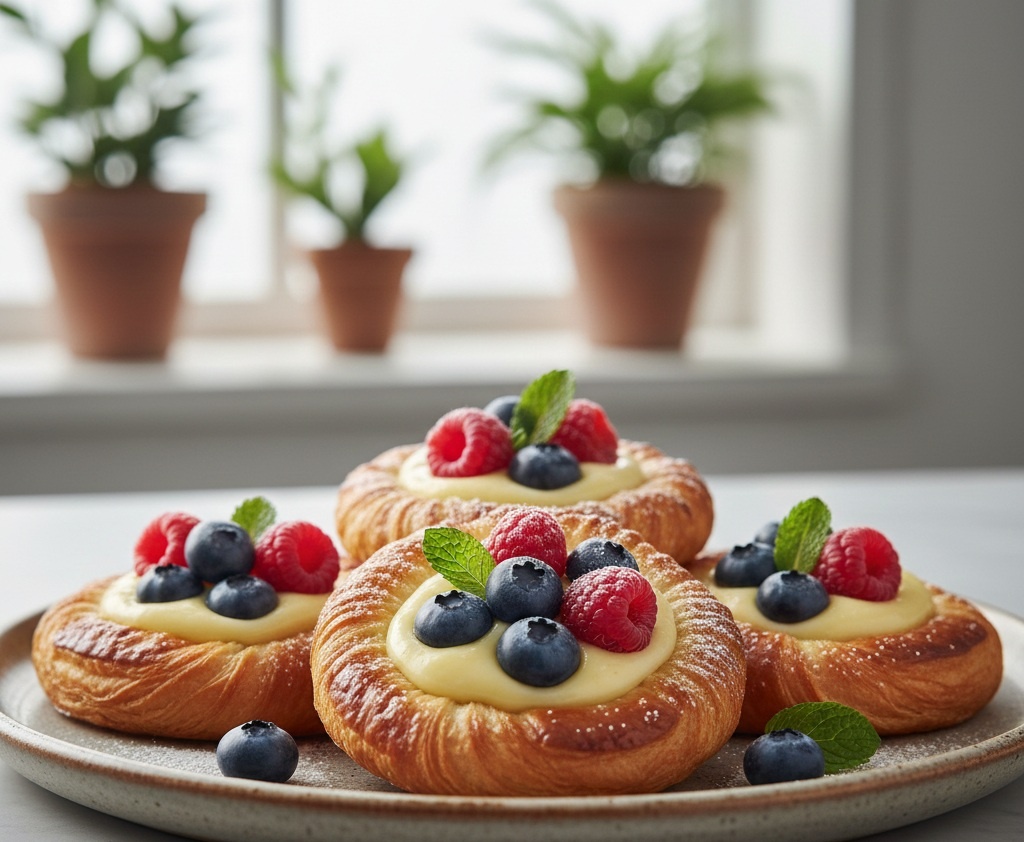 Слойки с кремом