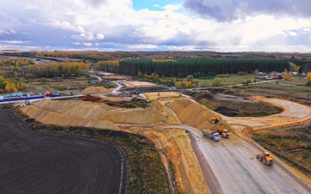    Строительство Западного обхода Орла идет с опережением графика Фото: пресс-служба губернатора Орловской области