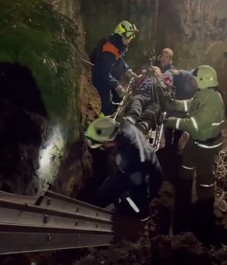 Скрин из видео поисково-спасательной службы Челябинской области