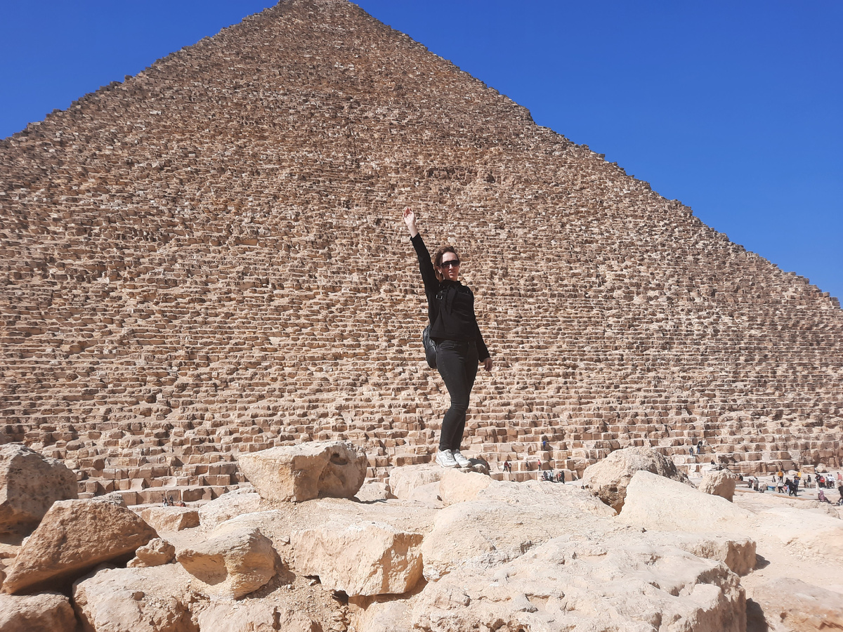 Автор канала в Каире на пирамидах