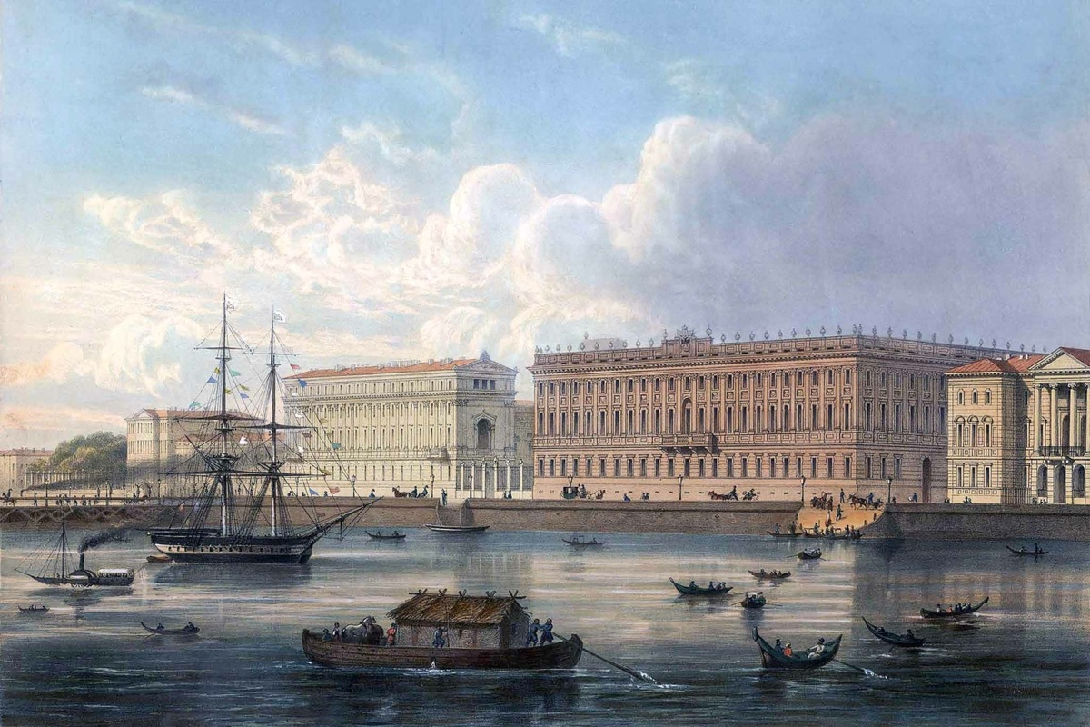 Мраморный дворец. И.И. Шарлемань. 1860.