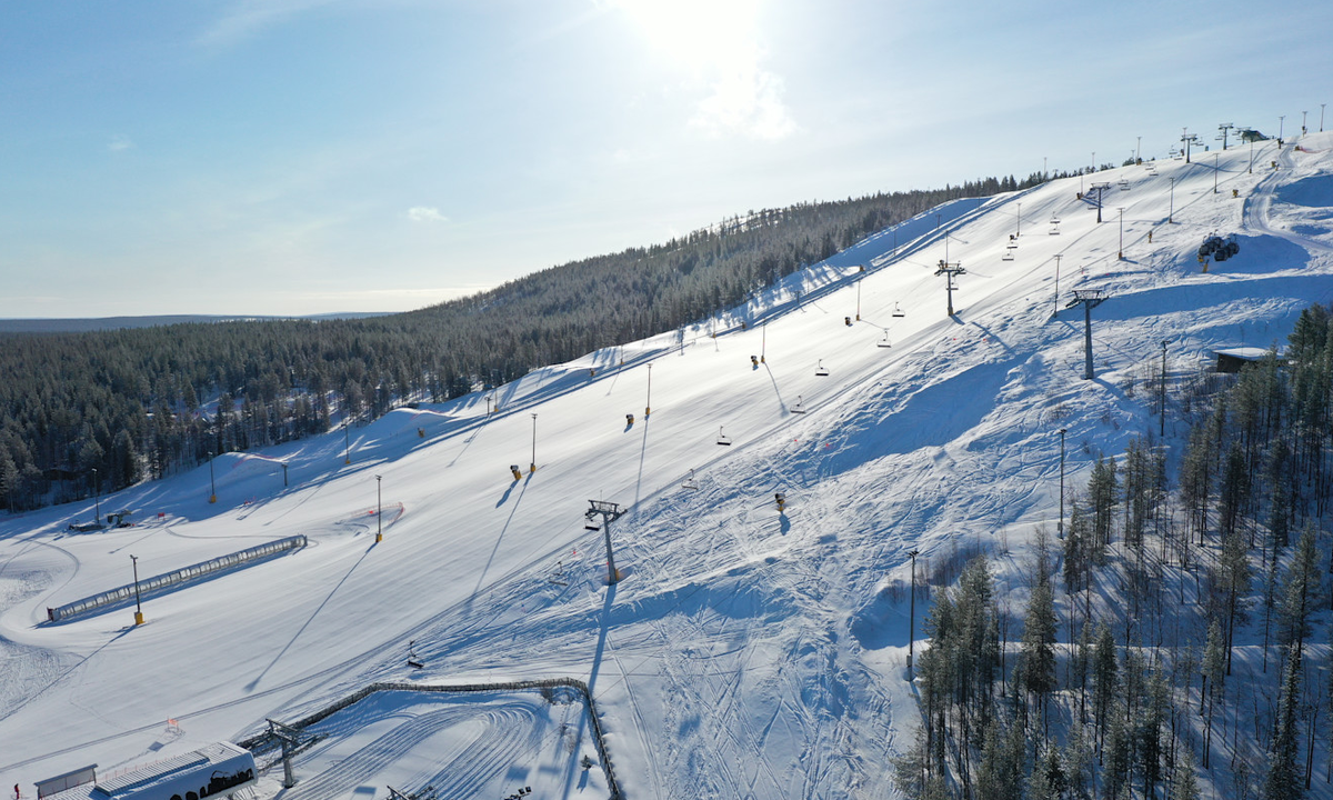 Фото горнолыжного склона в Екатеринбурге