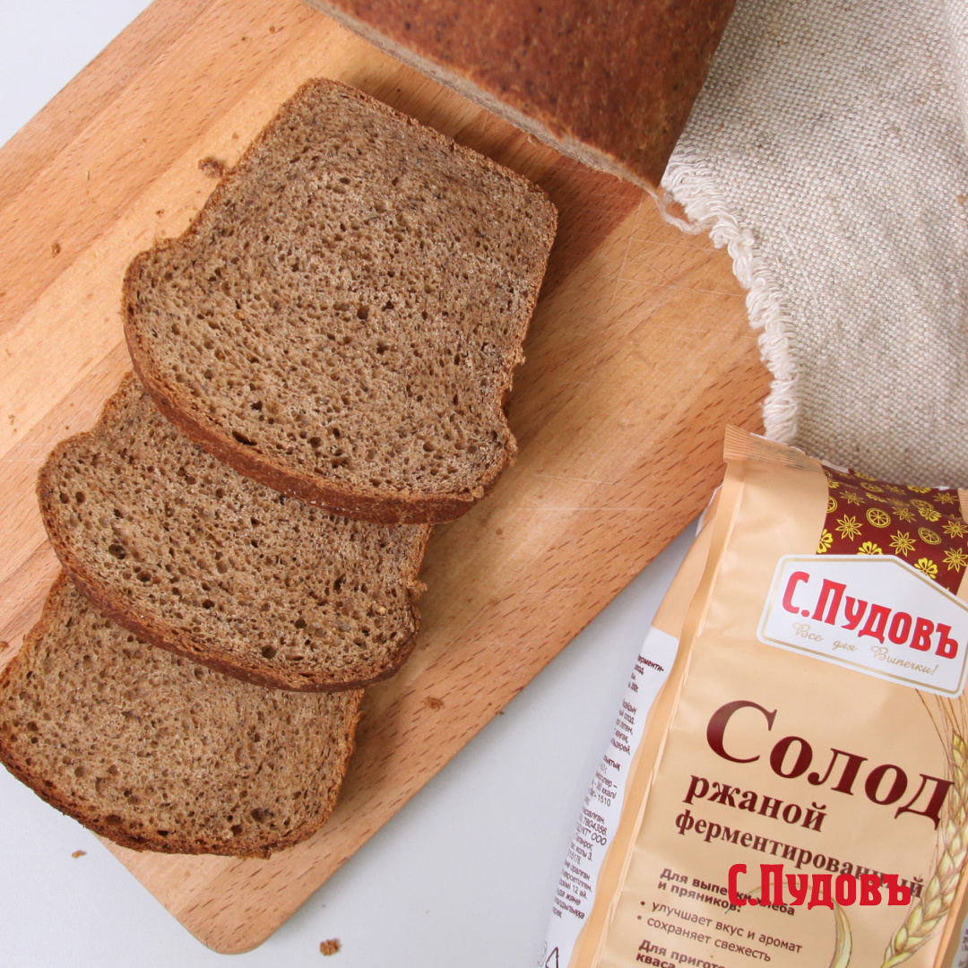 Пшенично-ржаной хлеб с солодом