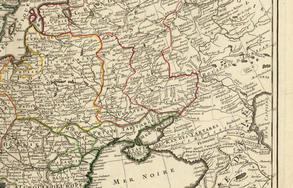 Карта Малороссии XVII в.