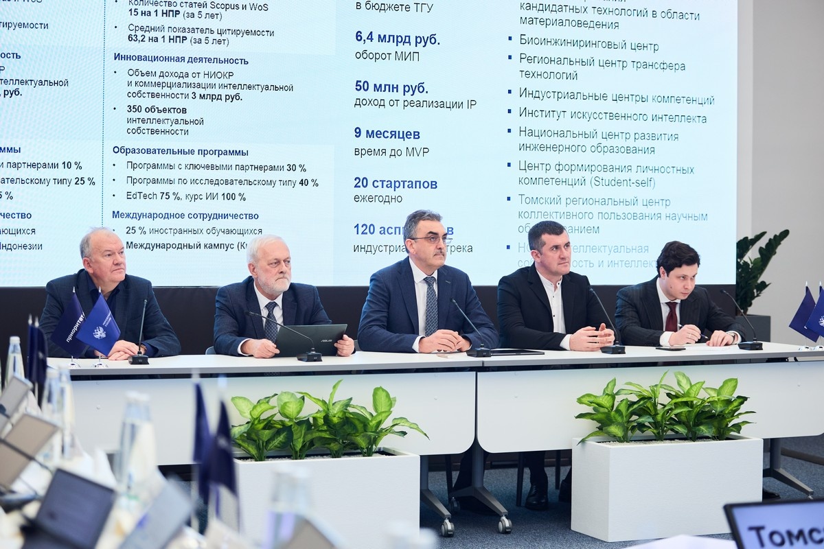 Команда ТГУ на защите своей программы развития
Фото: Социоцентр