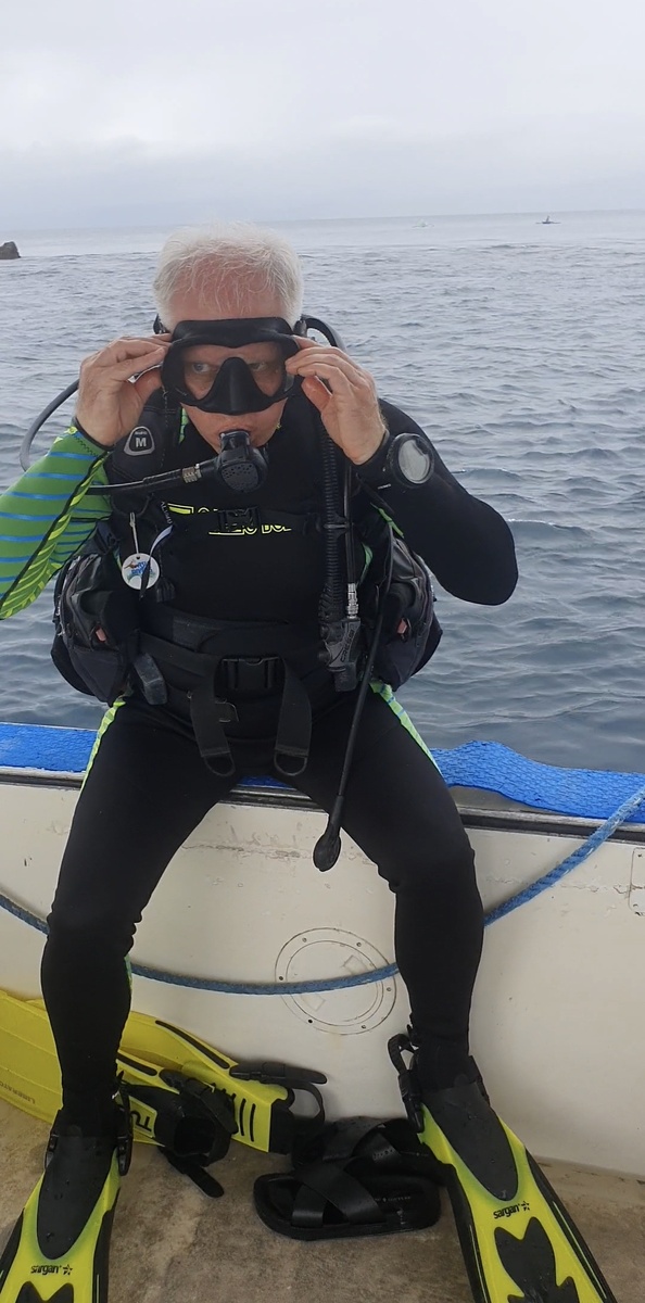 За секунды до погружения.