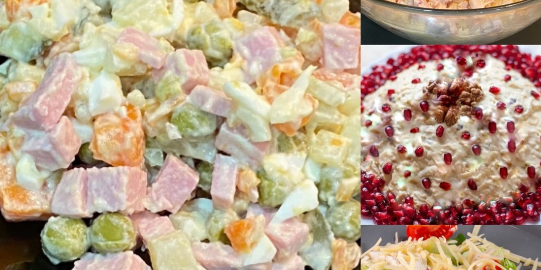 5 салатов к Новому году!!!