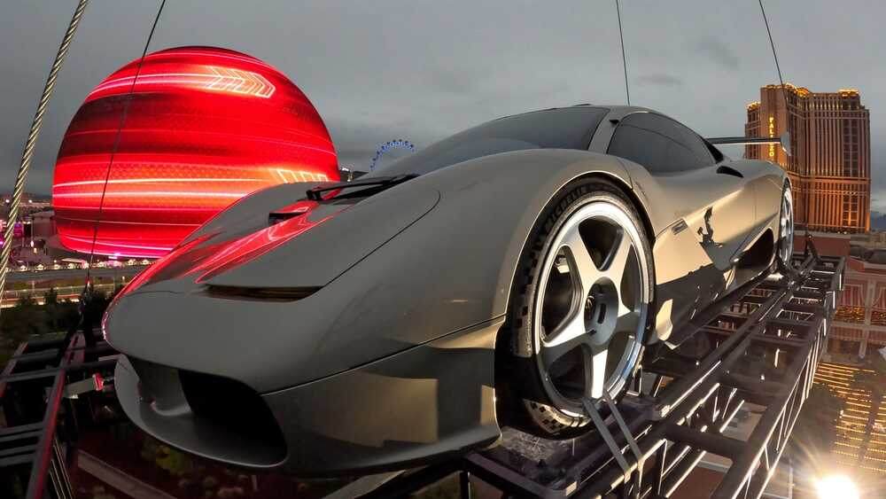 На мероприятие в Лас-Вегасе GMSV S1 LM доставили крайне эффектно – на вертолете!