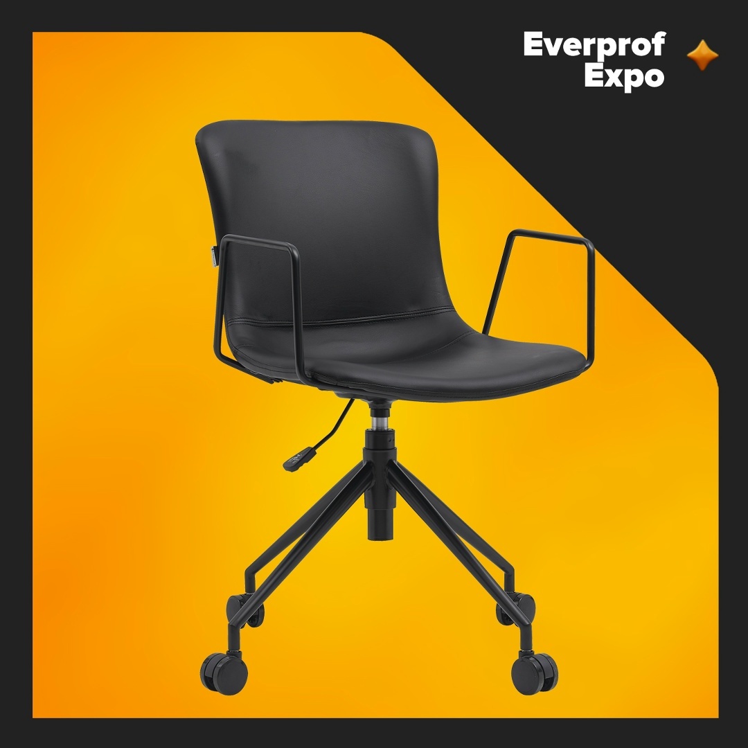 Операторское кресло Everprof Expo Экокожа Черный