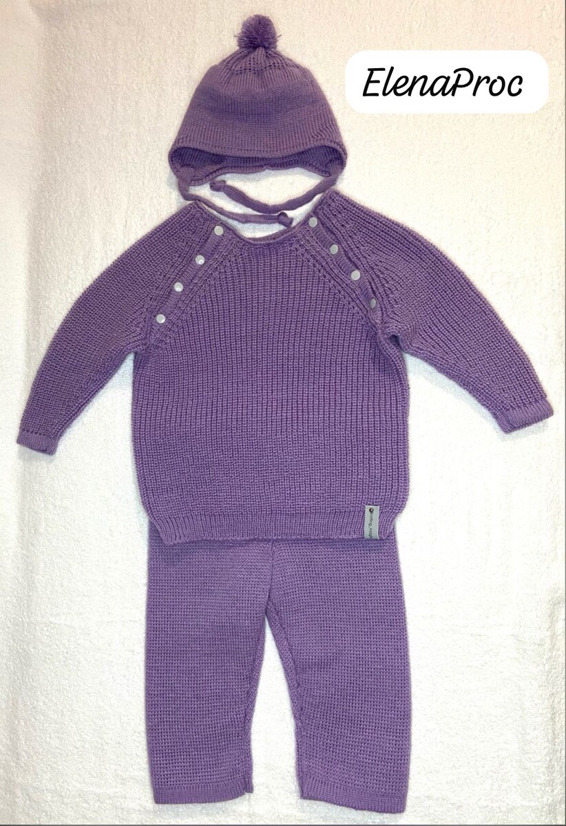 Детский вязаный костюм