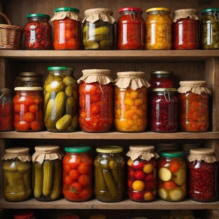 Летом и в начале осени многие делали домашние консервы и другие заготовки