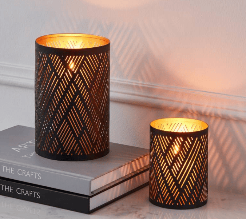 Подсвечник SUBIC черный/золотой 422003