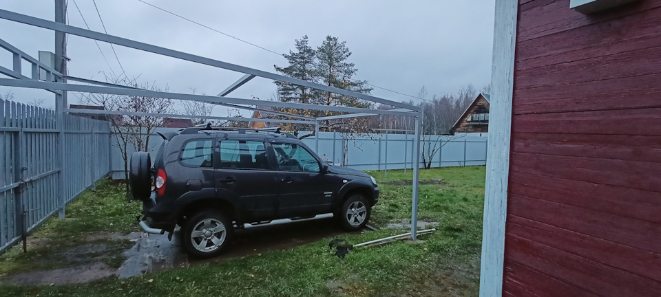 изготовление навеса 