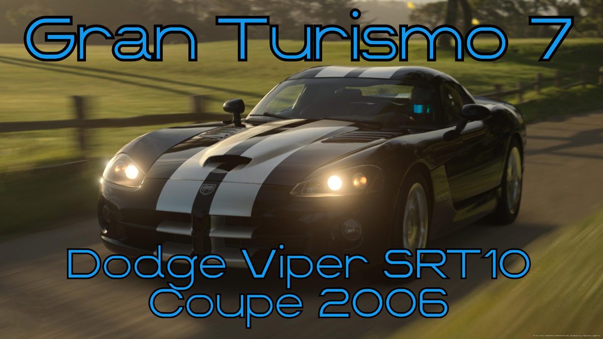 # Dodge Viper SRT 10 Coupe 2006 — американский суперкар, разрывающий трассу в мире Gran Turismo 7 🌍⚡️