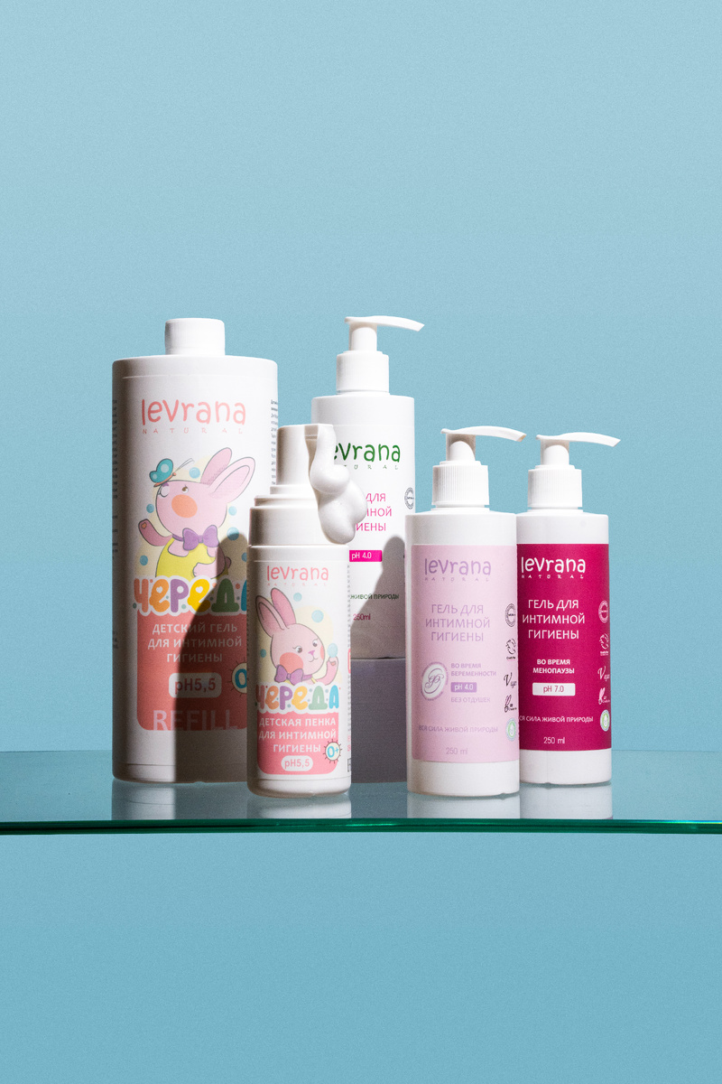 Вся линейка средств для интимной гигиены от levrana
