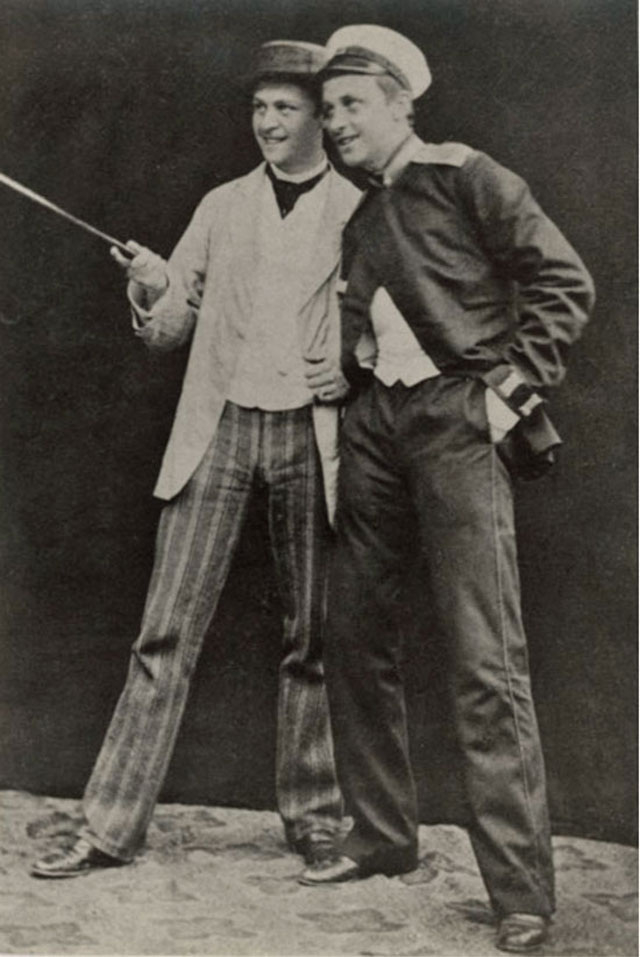 Братья, граф Карл Маннергейм и барон Густав Маннергейм. 1885 год