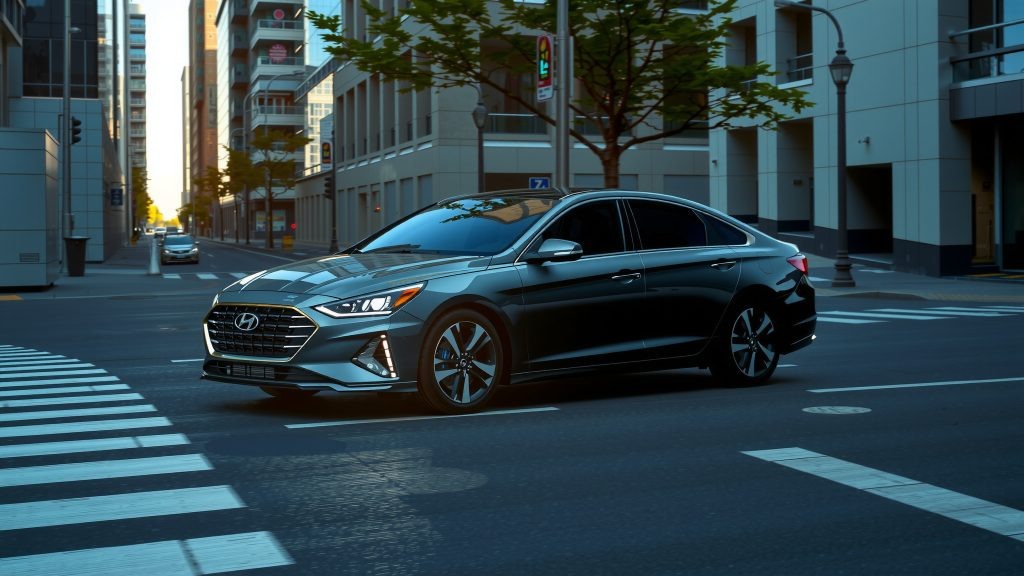    Как Hyundai Sonata 2025 младшие комплектации справляются в городе?