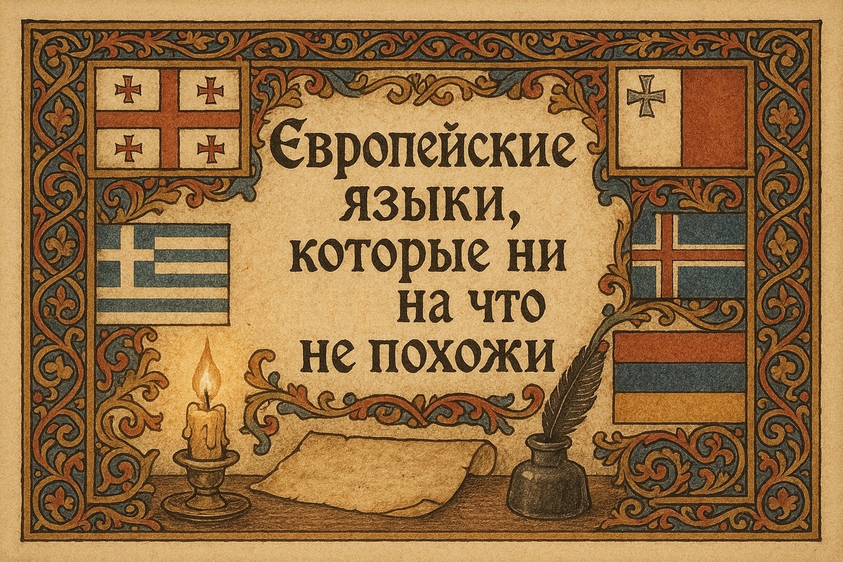Европейские языки, у которых нет похожих