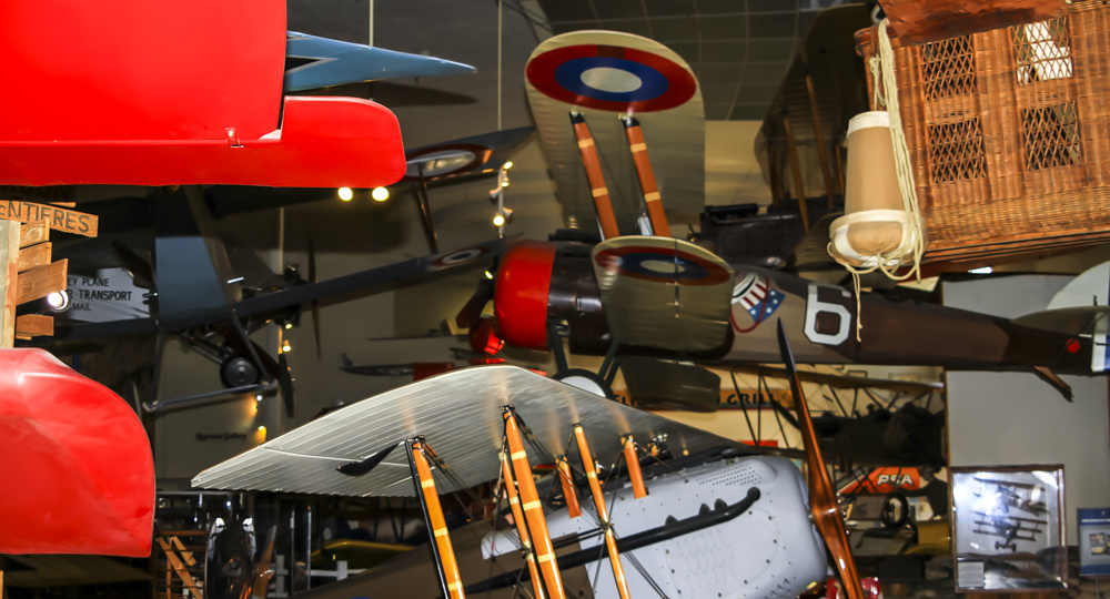 Музей авиации и космонавтики Сан-Диего: Первые и I мировая...