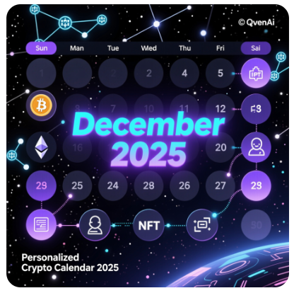 Персонализированный крипто-календарь: декабрь 2025.