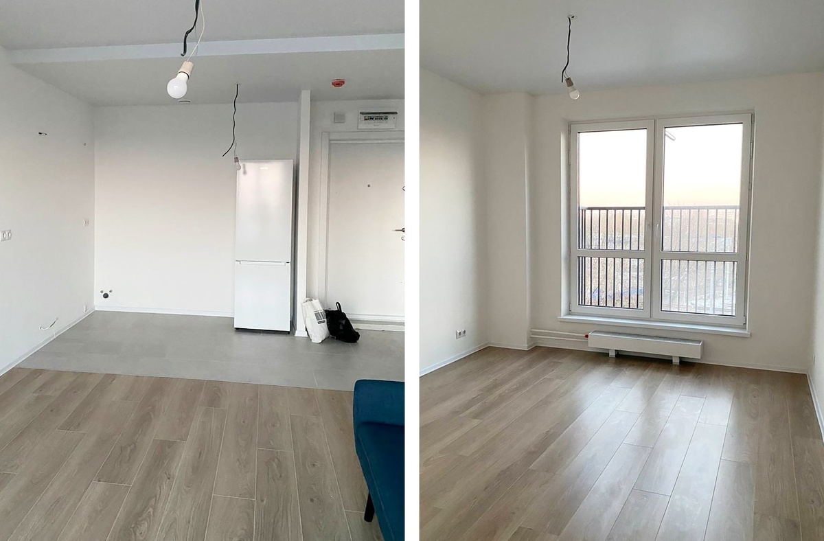 Так выглядела квартира в момент переезда