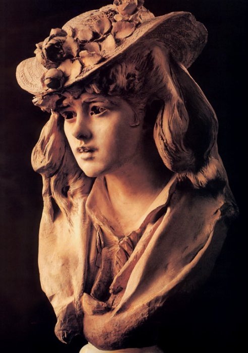 Огюст Роден. “Девушка в розовой шляпе” (портрет Розы Берё).