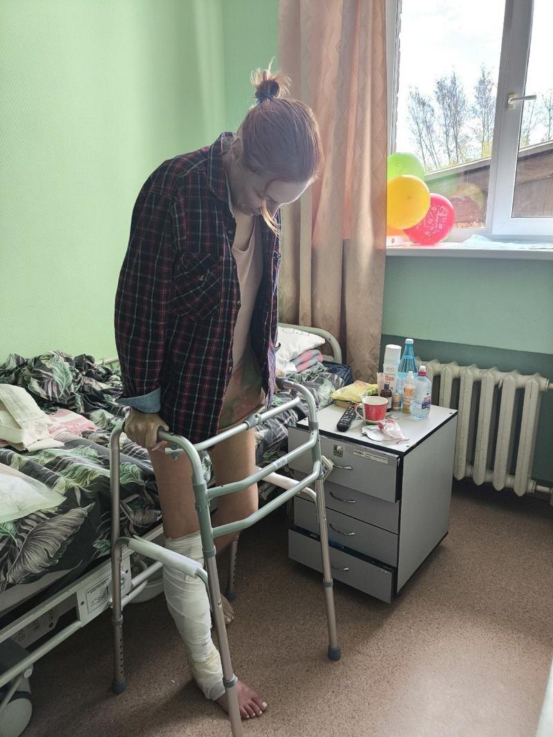    Фото: telegram-канал «Здоровье уральцев»/ Пациентка в больнице