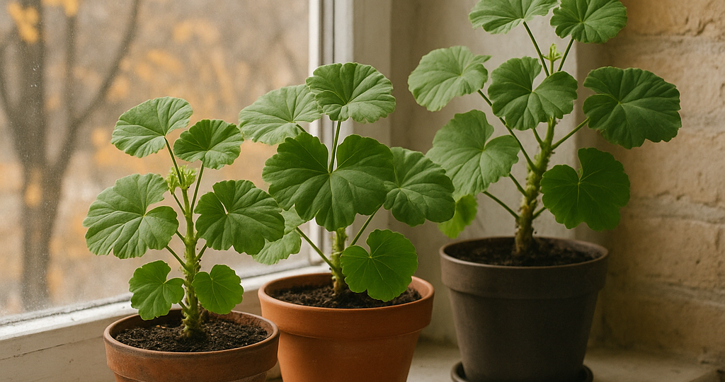 Что делать с рассадой пеларгоний в конце ноября