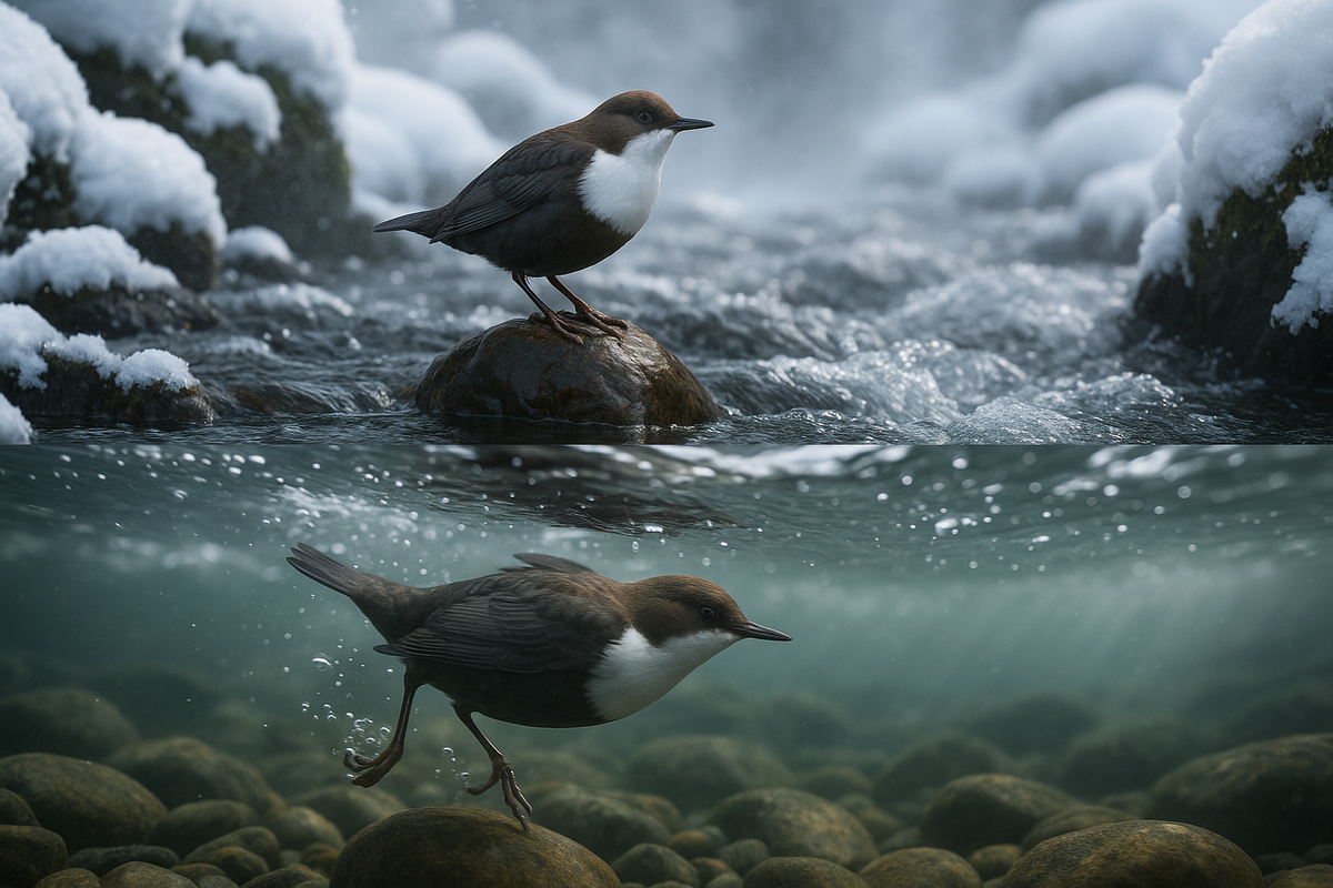 оляпка обыкновенная (Cinclus cinclus)