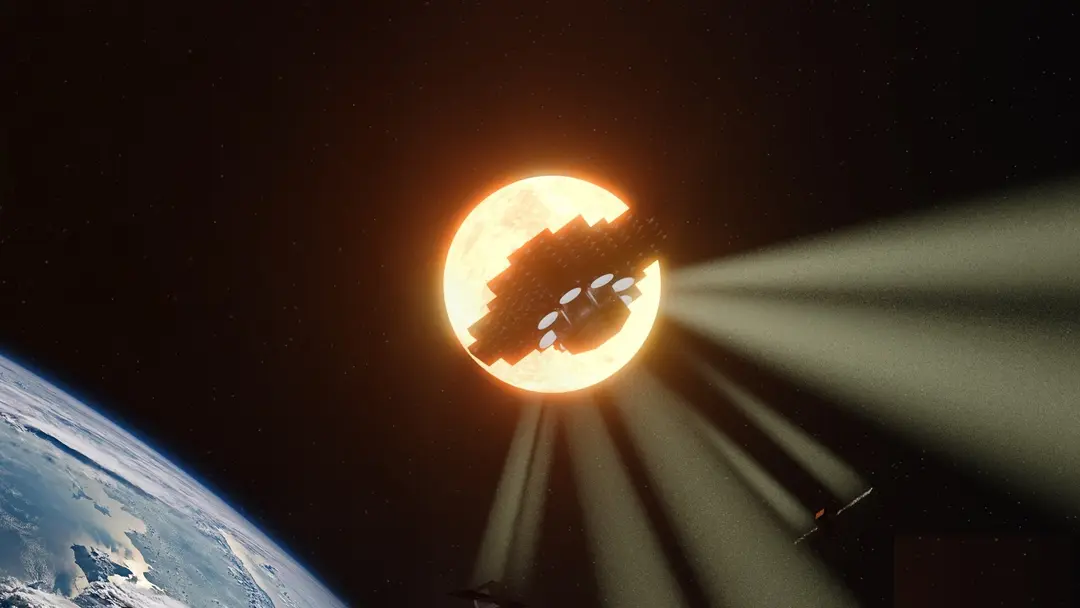 Художественное представление орбитальной энергосистемы Star Catcher.