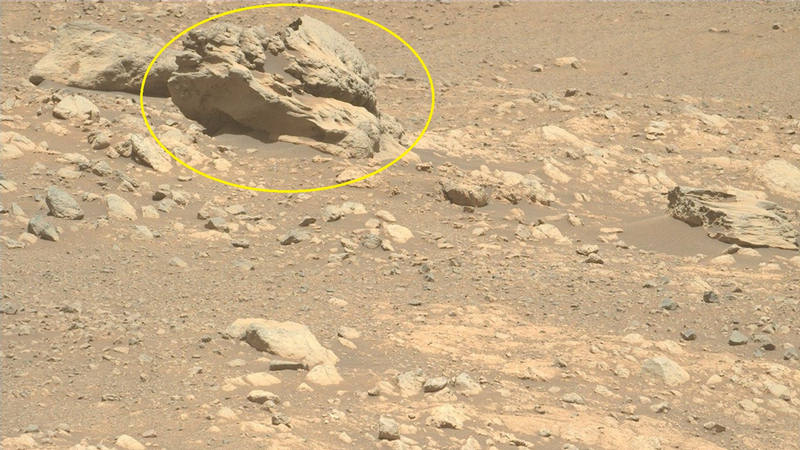 В настоящее время Perseverance исследует зону, где используются названия мест из архипелага Шпицберген и северной Норвегии, оттуда и происходит имя новой находки. Авторские права: NASA/JPL-Caltech/ASU.