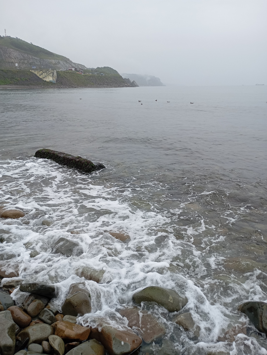 Туманное Японское море. Фото автора.