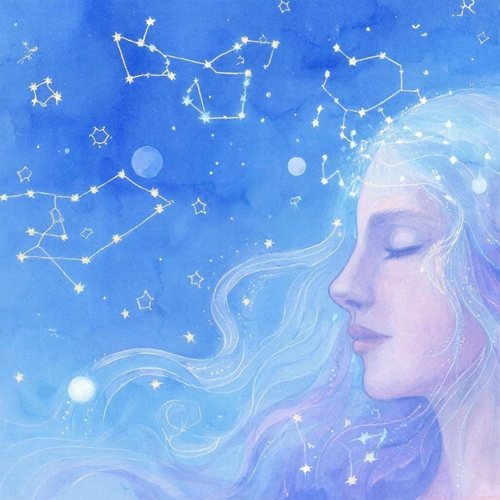 Астрология. Иллюстрация сгенерирована нейросетью